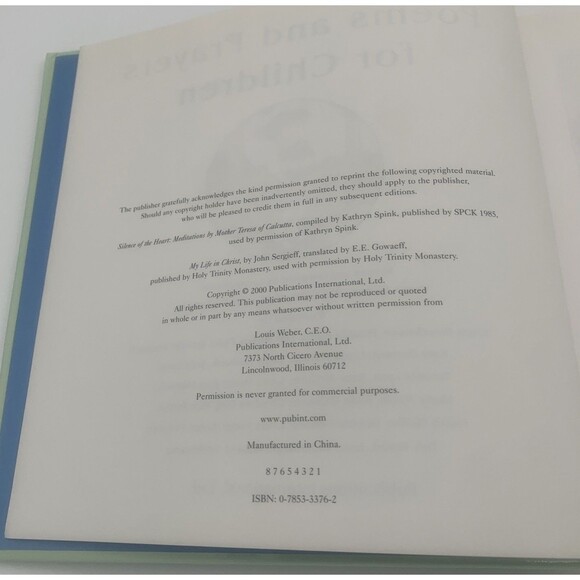 Poems And Prayers For Children Book Gold Color Edging Lynne Suesse 384 pages - Picture 4 of 7